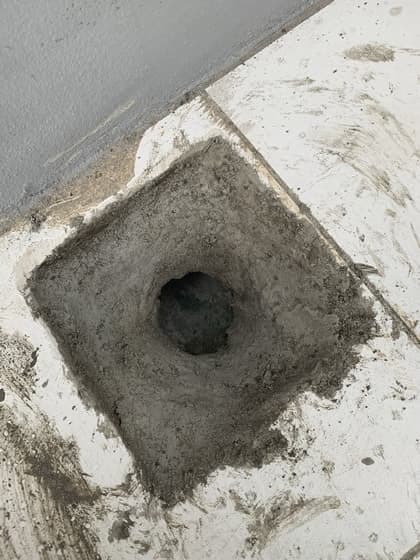 落水口週邊降低加強