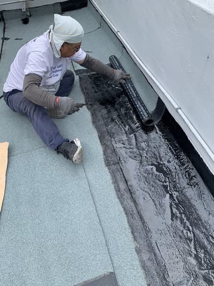 熱熔毯偶角收邊