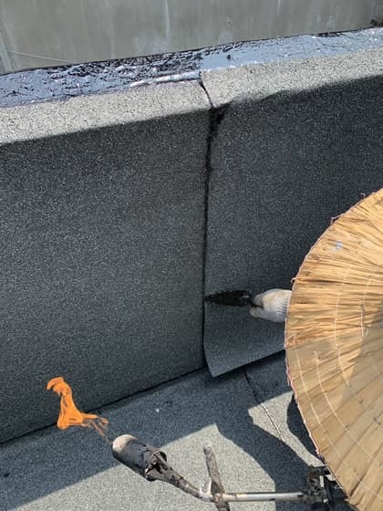 熱熔毯搭接收邊