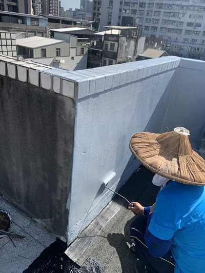女兒牆內側防水