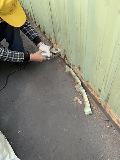 鐵皮屋下沿斷水處理